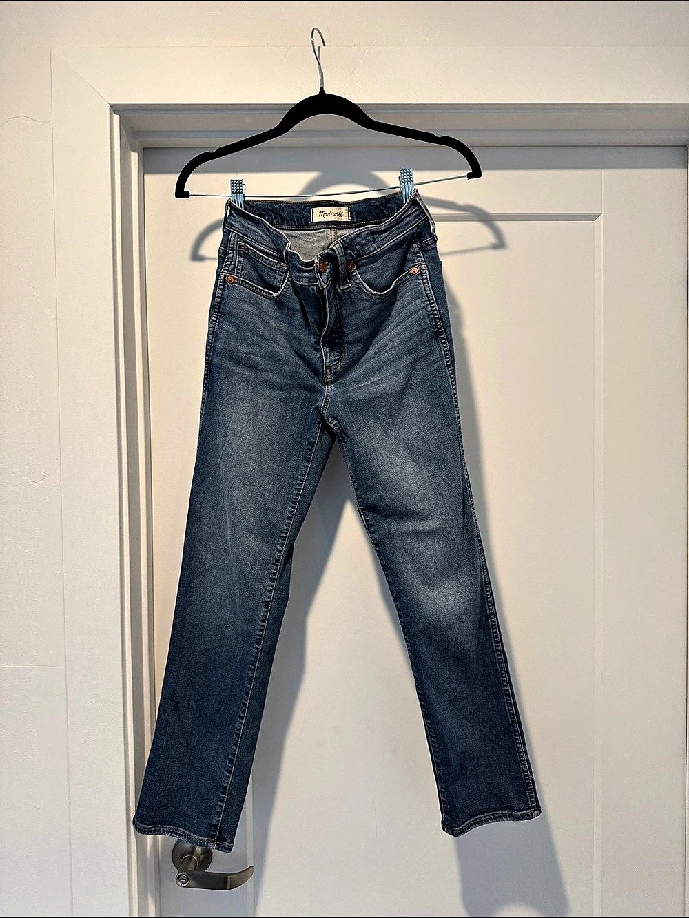 Madewell Jeans Straight Leg Jeans Blue Waist 24